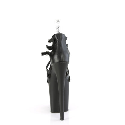 Pleaser   FLAMINGO-877 BLK Faux Leather/Blk Matte