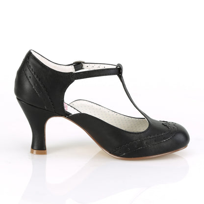 Pin Up Couture Bombas para mujer FLAPPER-26 blk pu