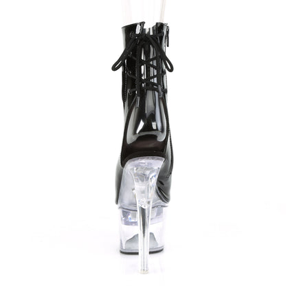 Pleaser Womens Ankle Boots FLASHDANCE-1018-7 Blk Pat/Clr