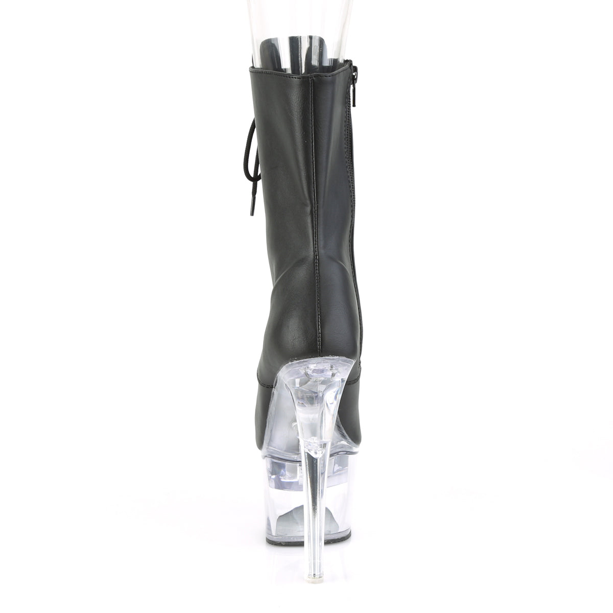 Pleaser Womens Ankle Boots FLASHDANCE-1020-7 Blk Faux Leather/Clr