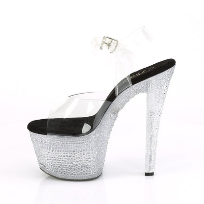 Pleaser Sandalias para mujer FLASHDANCE-708xtal clr / clr