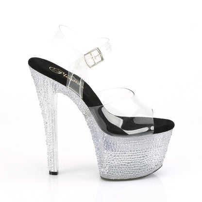 Pleaser Sandalias para mujer FLASHDANCE-708xtal clr / clr