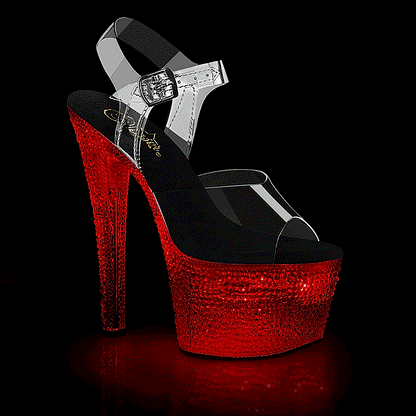 Pleaser Sandalias para mujer FLASHDANCE-708xtal clr / clr