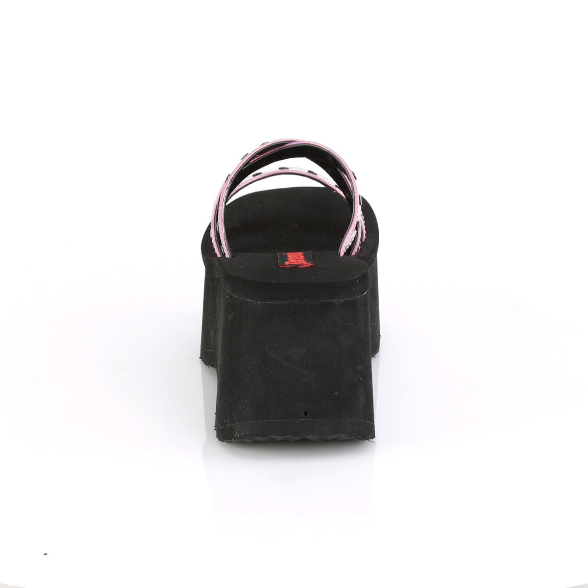 DemoniaCult Sandalias para mujeres FUNN-19 Holograma rosa