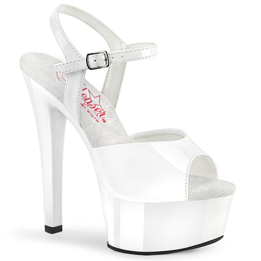 Pleaser  Sandalias GLEAM-609 WHT PAT / WHT