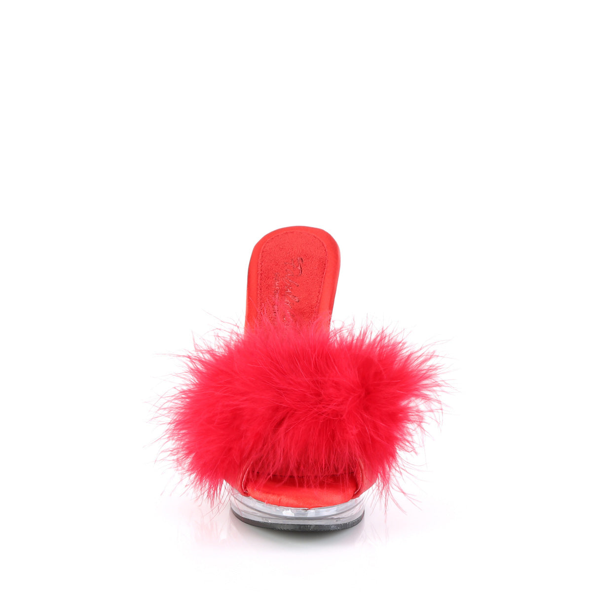Fabulicious  Sandalias GLORY-501F-8 Red Faux Cuero-Fur / CLR