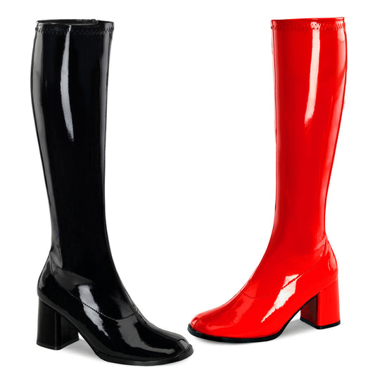 Funtasma Botas de mujer Gogo-300HQ Blk-Red Pat