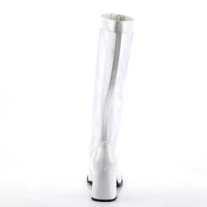 Funtasma Botas de mujer Gogo-307 WHT STR Pat-Mesh
