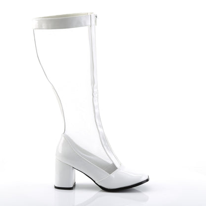Funtasma Botas de mujer Gogo-307 WHT STR Pat-Mesh