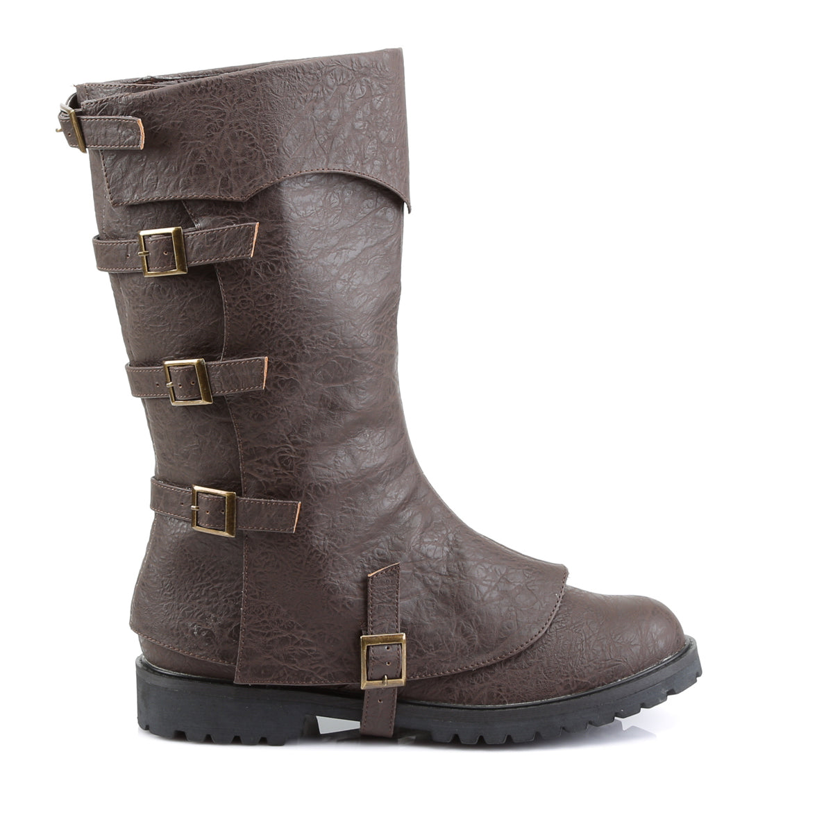 Funtasma Mens Boots GOTHAM-105 Brown Distressed Pu