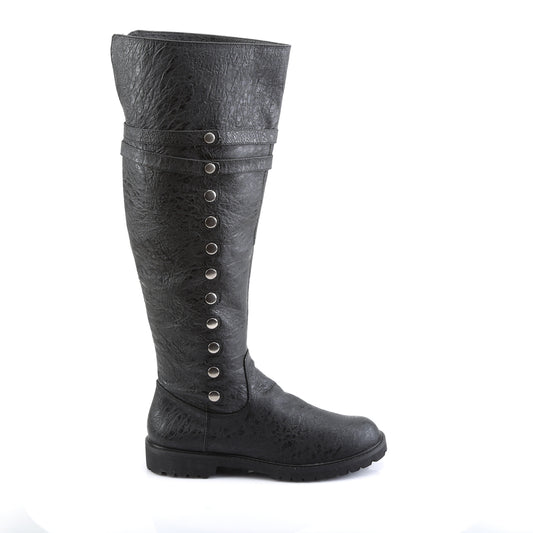Funtasma Botas para hombre GOTHAM-120 BLK PU angustiada