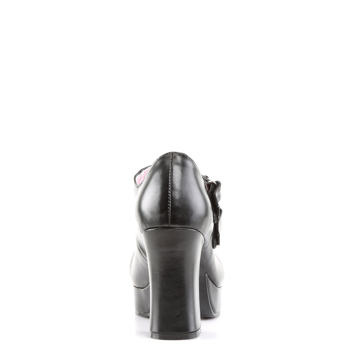 DemoniaCult Bombas de mujer GOTHIKA-09 BLK de cuero vegano