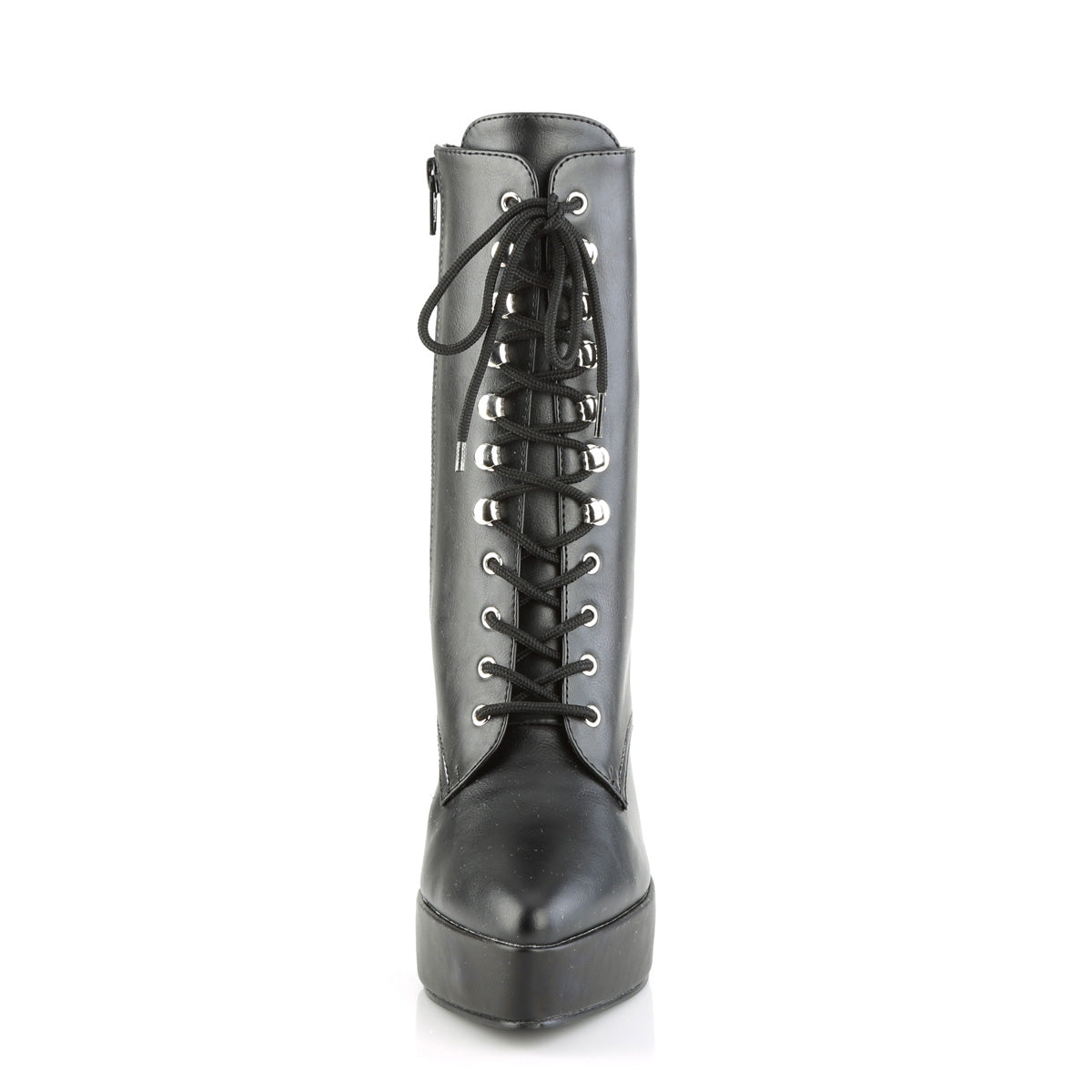 Devious Womens Pumps INDULGE-1020 Blk Faux Leather