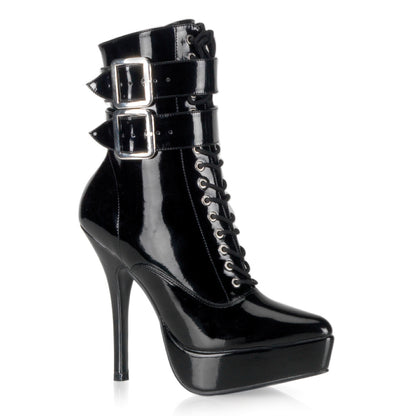 Devious Bombas para mujer INDULGE-1026 BLK PAT