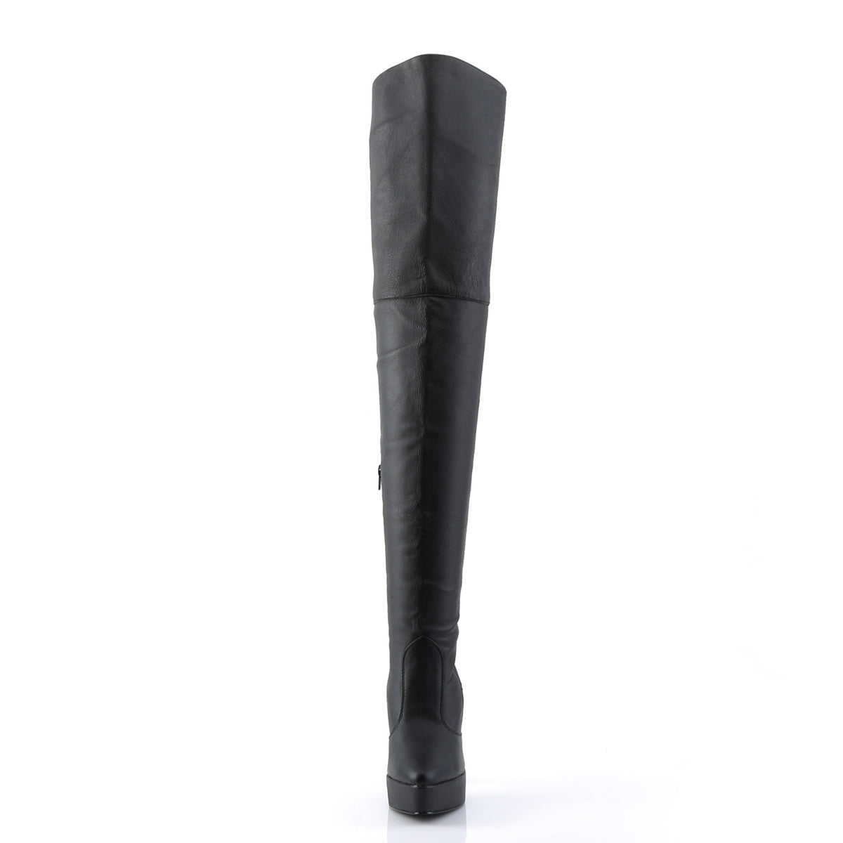 Devious Bombas para mujer INDULGE-3011 Blk Cuero (P)
