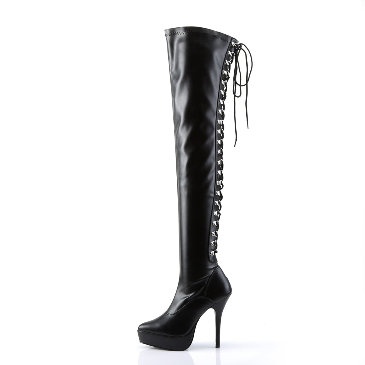 Devious Bombas para mujer INDULGE-3063 blk str pu