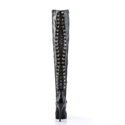 Devious Bombas para mujer INDULGE-3063 blk str pu