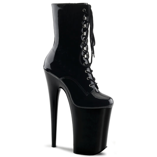 Pleaser Botas de tobillo para mujer INFINITY-1020 blk / blk