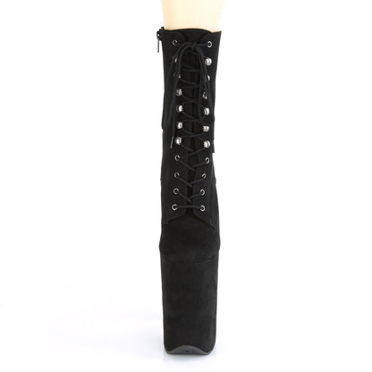 Pleaser Botas de tobillo para mujer INFINITY-1020FS BLK Faux Suda / Blk Faux Suede