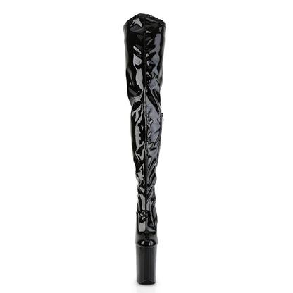 Pleaser Womens Boots INFINITY-4000 Blk Str Pat/Blk