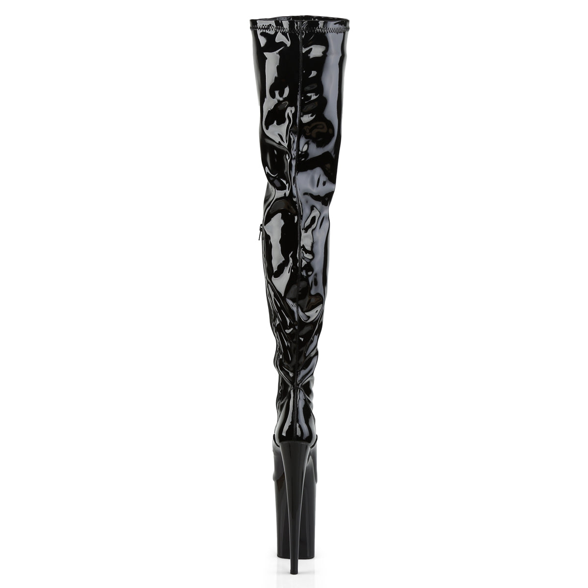 Pleaser Womens Boots INFINITY-4000 Blk Str Pat/Blk