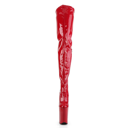 Pleaser Womens Boots INFINITY-4000 Red Str Pat/Red