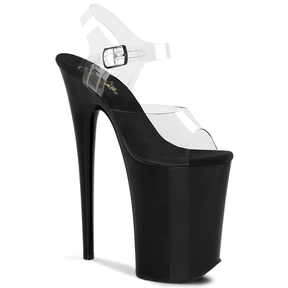 Pleaser Womens Sandals INFINITY-908 Clr/Blk