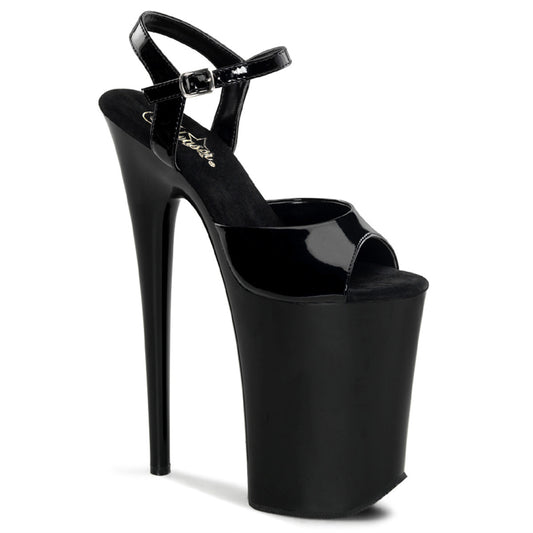 Pleaser Womens Sandals INFINITY-909 Blk/Blk
