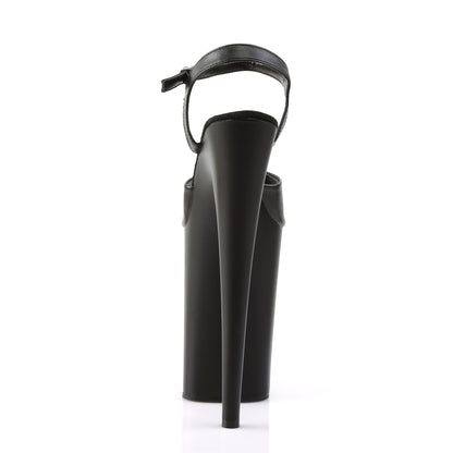 Pleaser Sandalias para mujer INFINITY-909 Blk Faux Cuero / Blk Mate
