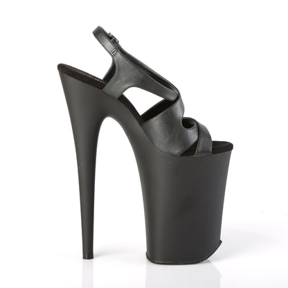 Pleaser Sandalias para mujer INFINITY-930 BLK PU / BLK MATE