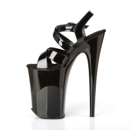 Pleaser Womens Sandals INFINITY-997 Blk Pat/Blk