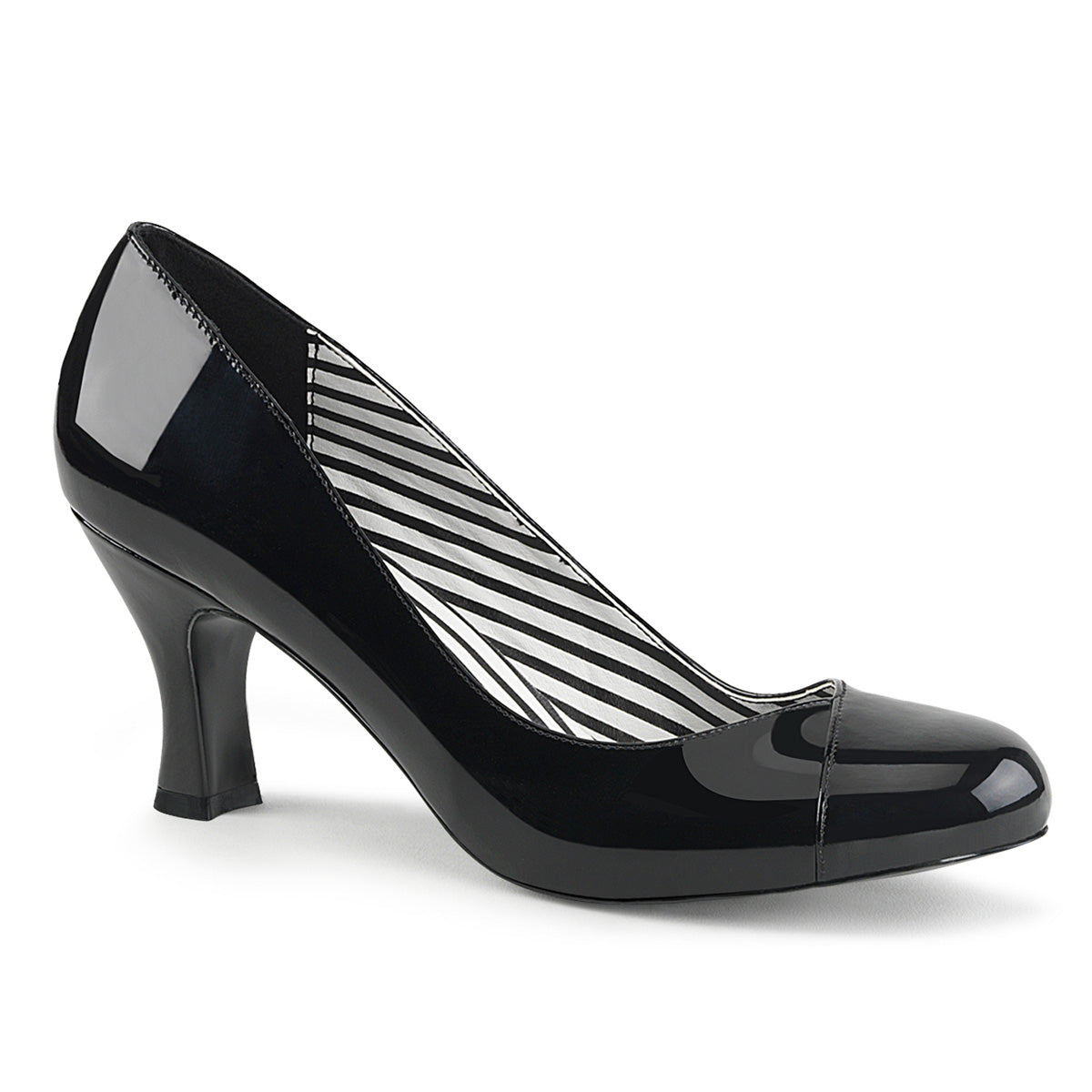 Pleaser Pink Label Bombas para mujer JENNA-01 BLK PAT