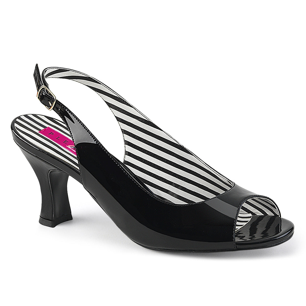 Pleaser Pink Label Bombas para mujer JENNA-02 BLK PAT