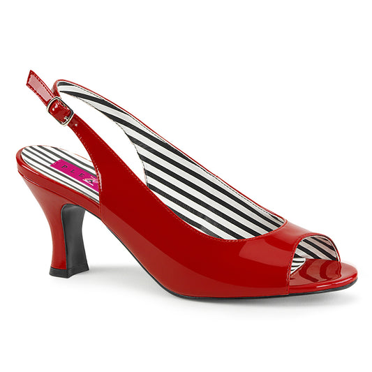 Pleaser Pink Label Bombas para mujer JENNA-02 Red Pat