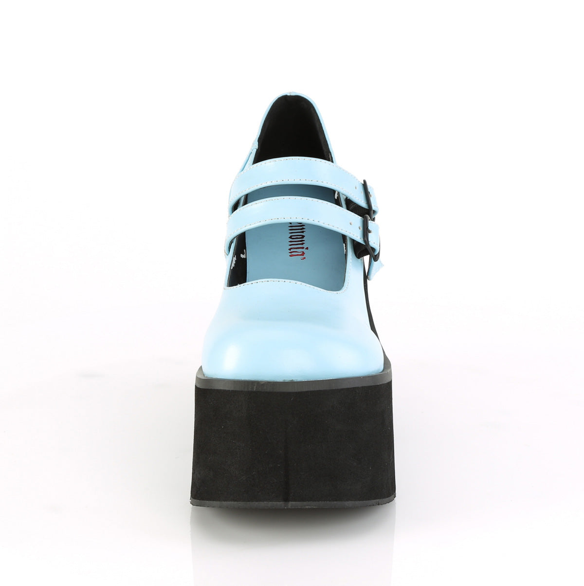 DemoniaCult Bombas de mujer KERA-08 B. Cuero vegano azul