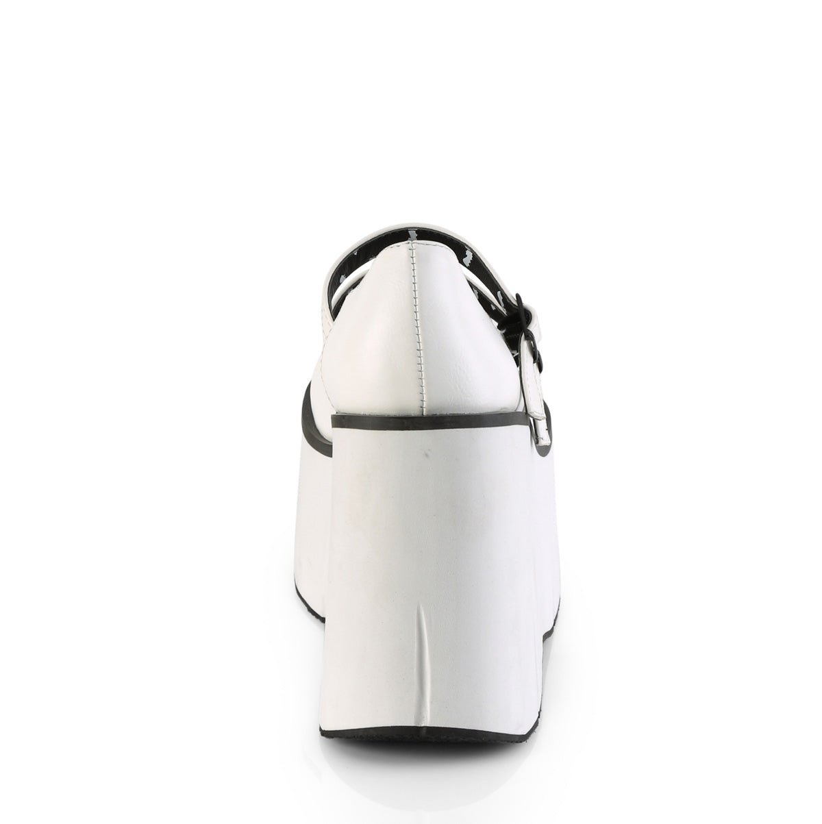 DemoniaCult Bombas de mujer KERA-08 WHT Leather Vegan