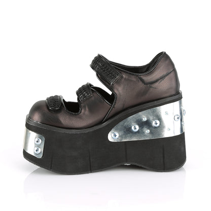 DemoniaCult Bombas de mujer KERA-13 BLK-PWER Vegan Leather