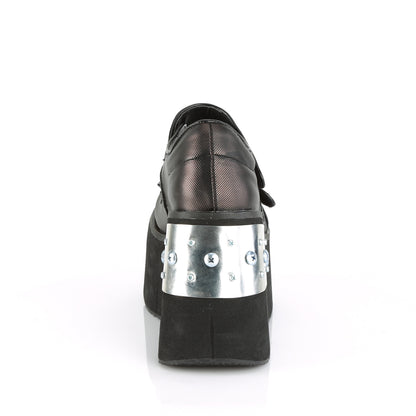 DemoniaCult Bombas de mujer KERA-13 BLK-PWER Vegan Leather