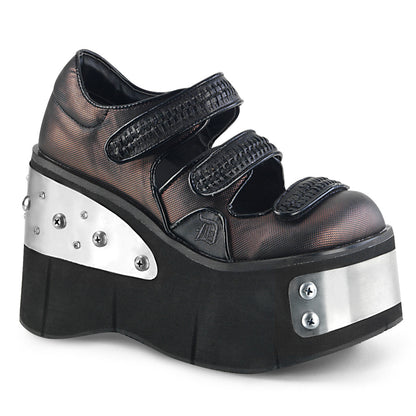 DemoniaCult Bombas de mujer KERA-13 BLK-PWER Vegan Leather
