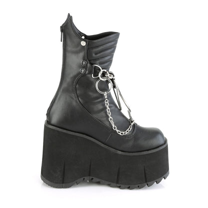 DemoniaCult  Ankle Boots KERA-130 Blk Vegan Leather
