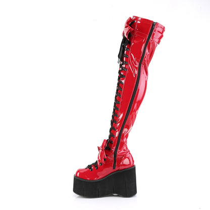DemoniaCult  Botas KERA-303 Pat rojo