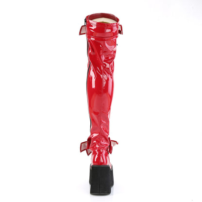 DemoniaCult  Botas KERA-303 Pat rojo