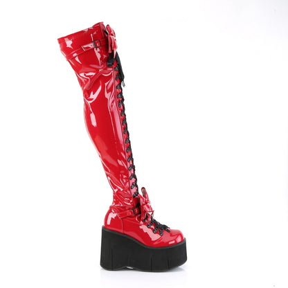 DemoniaCult  Botas KERA-303 Pat rojo