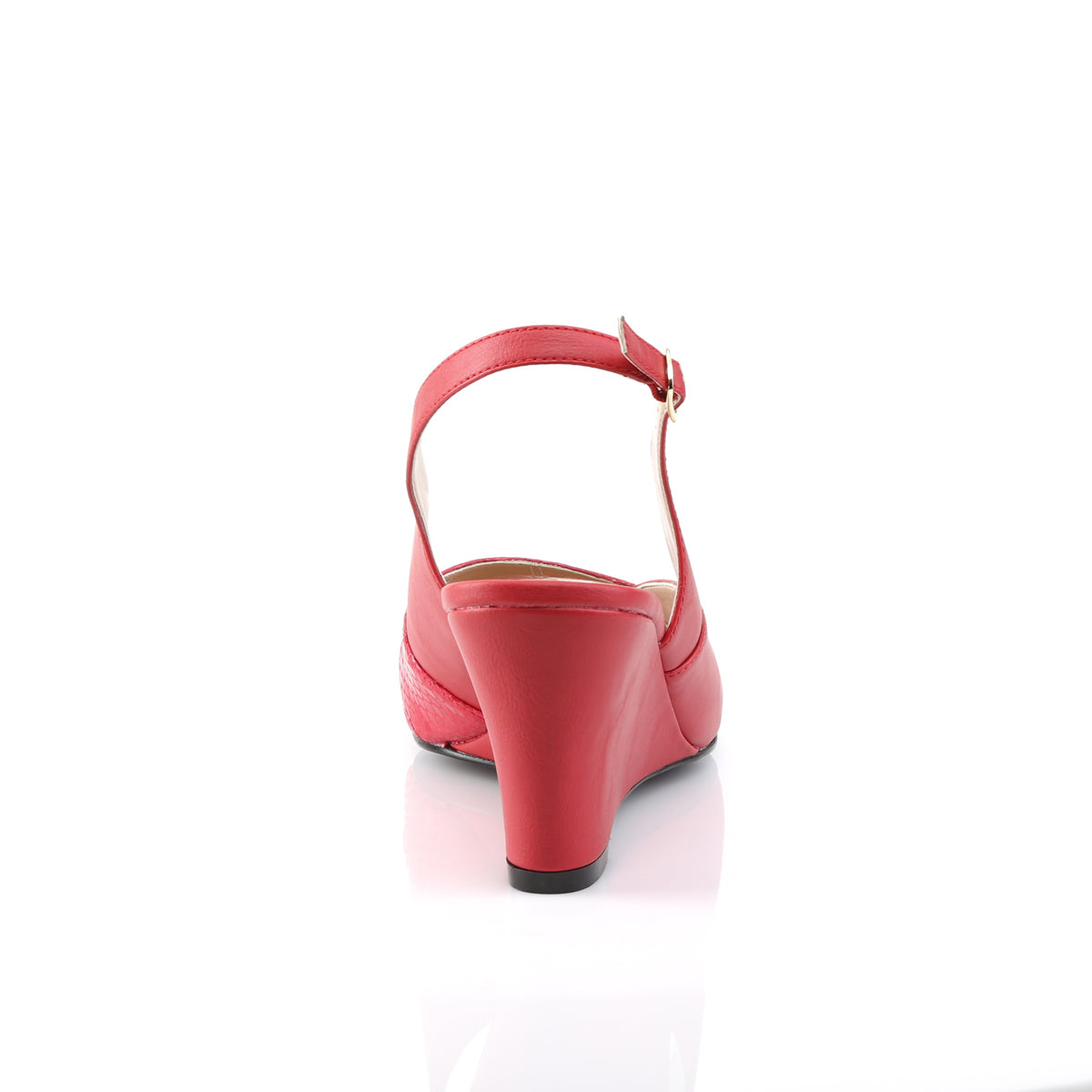 Pleaser Pink Label Bombas para mujer KIMBERLY-01sp cuero de imitación roja