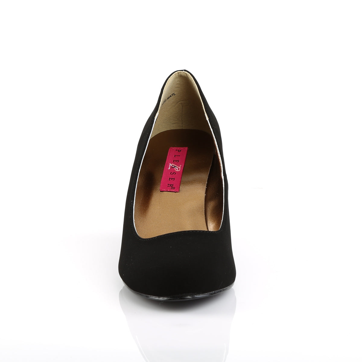 Pleaser Pink Label Bombas para mujer KIMBERLY-08 Blk Nubuck Suede
