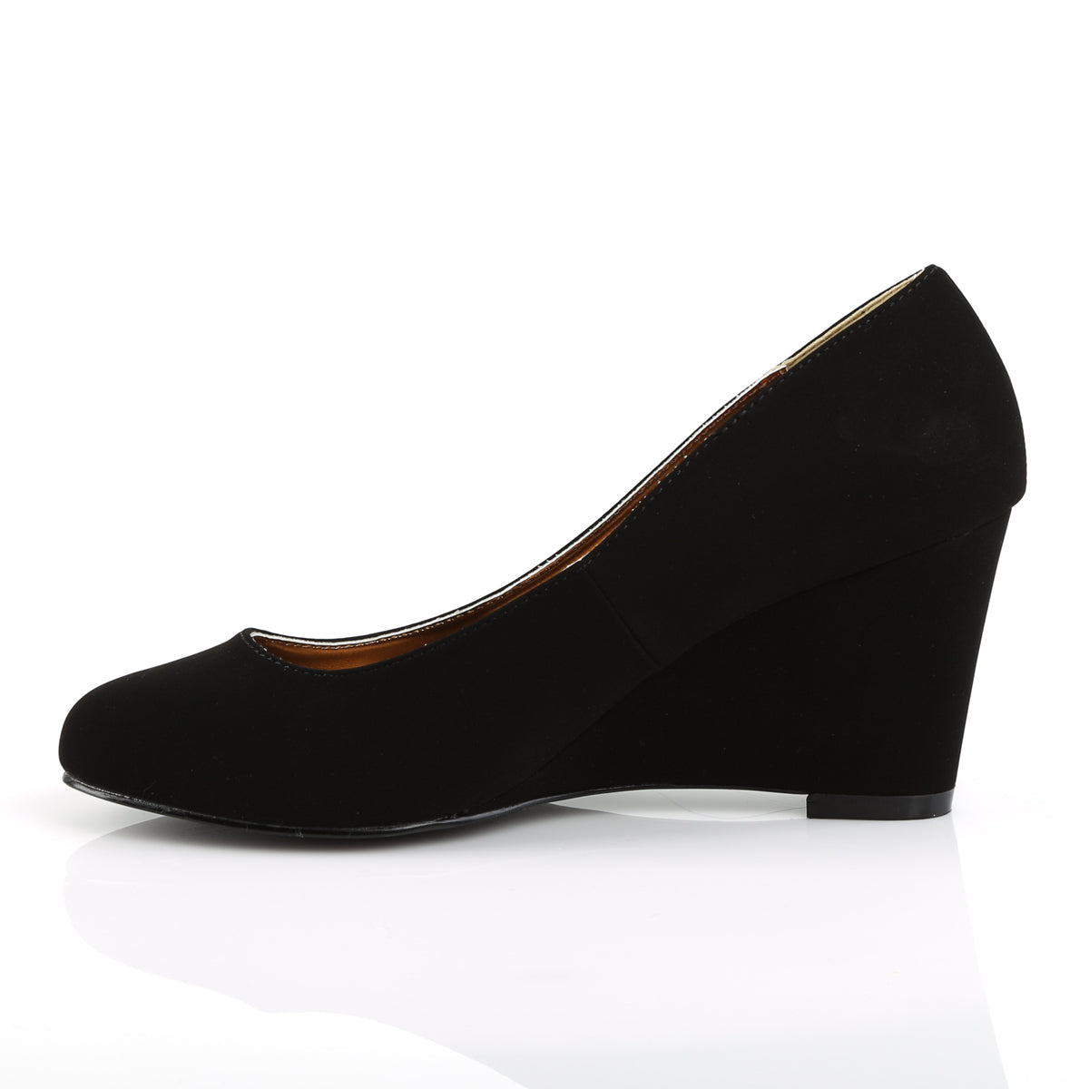Pleaser Pink Label Bombas para mujer KIMBERLY-08 Blk Nubuck Suede