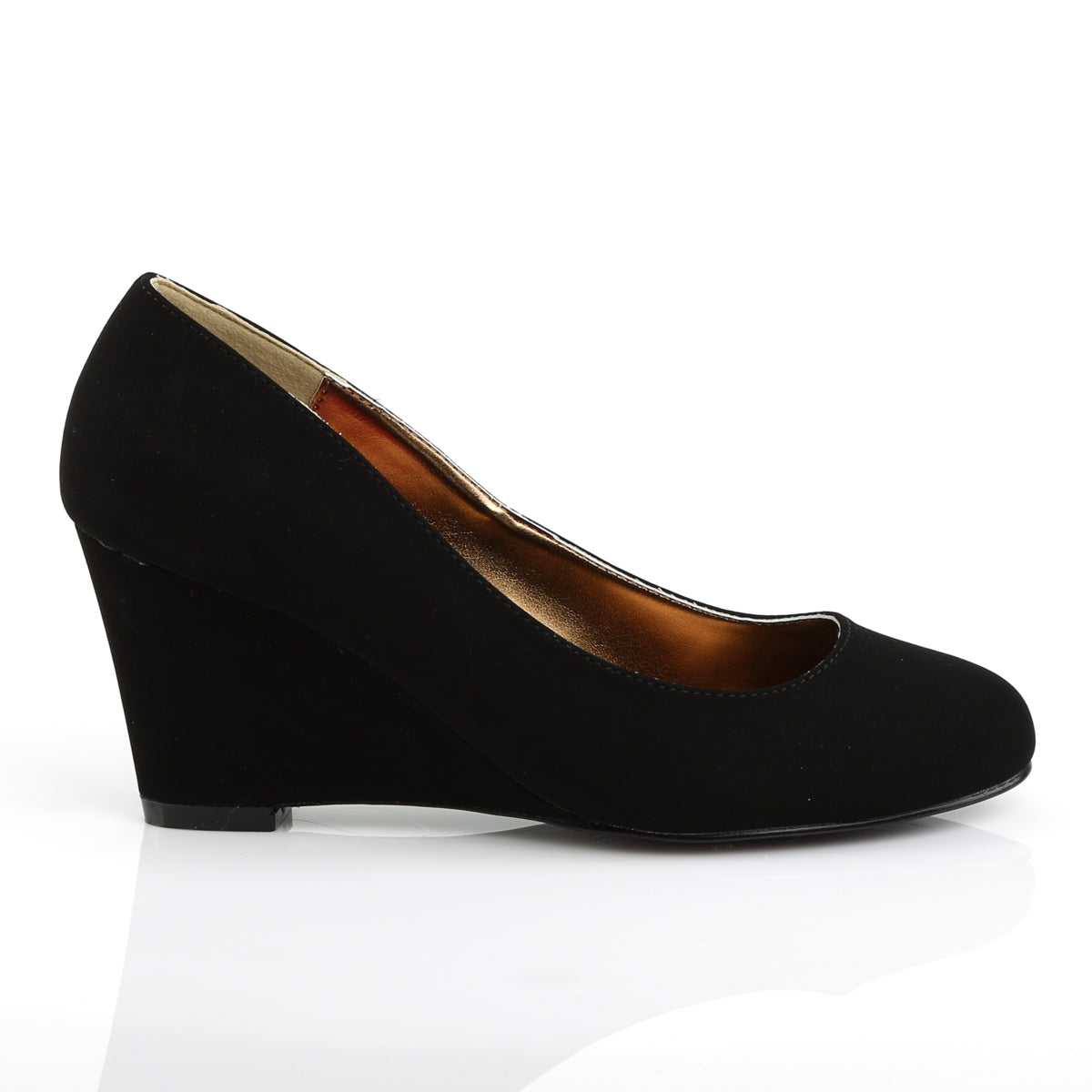 Pleaser Pink Label Bombas para mujer KIMBERLY-08 Blk Nubuck Suede