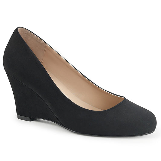 Pleaser Pink Label Bombas para mujer KIMBERLY-08 Blk Nubuck Suede