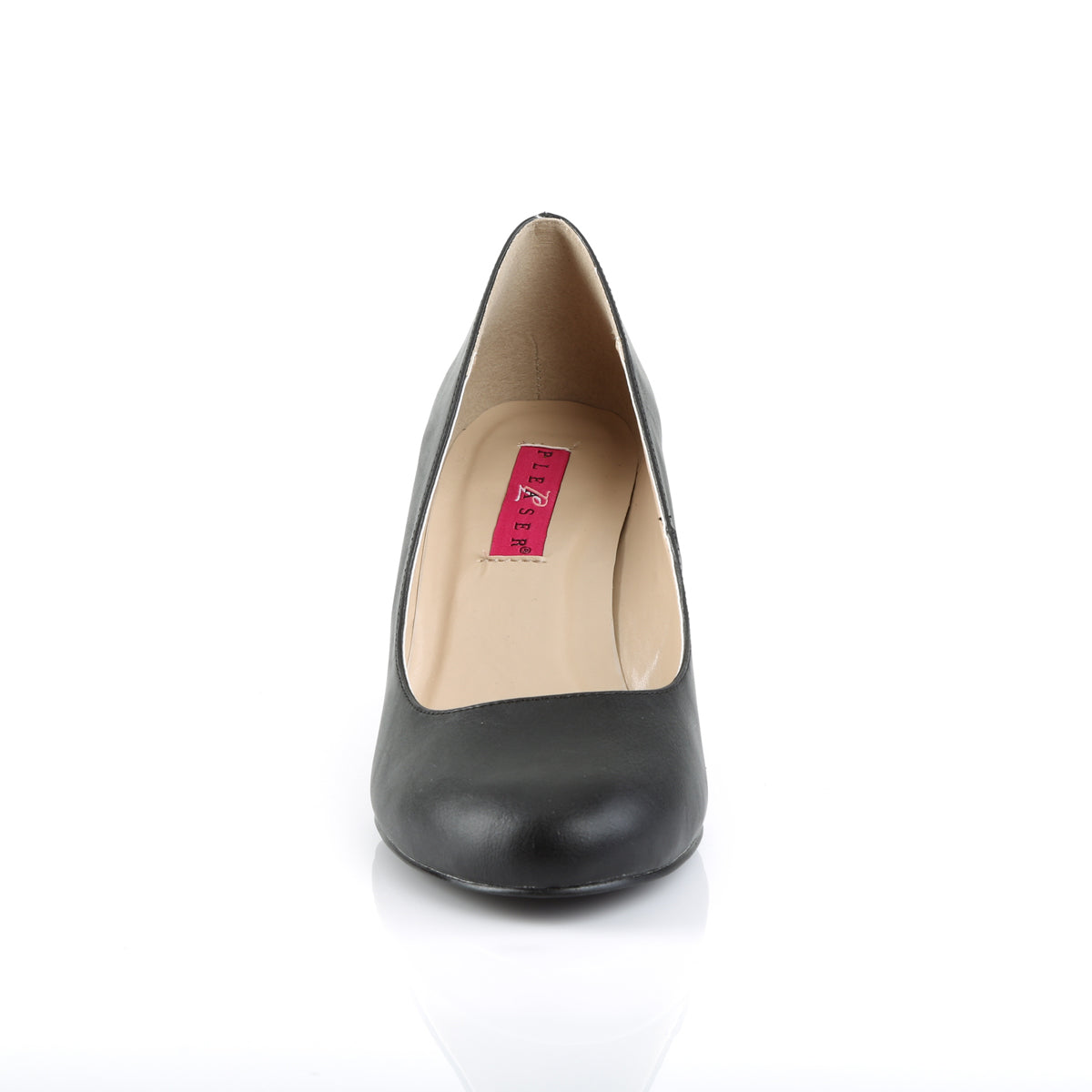 Pleaser Pink Label Bombas para mujer KIMBERLY-08 Blk Faux Cuero