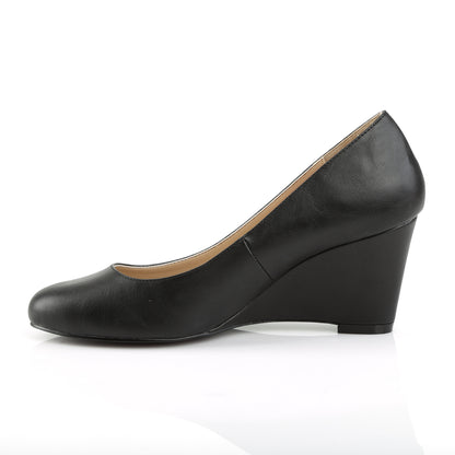 Pleaser Pink Label Bombas para mujer KIMBERLY-08 Blk Faux Cuero
